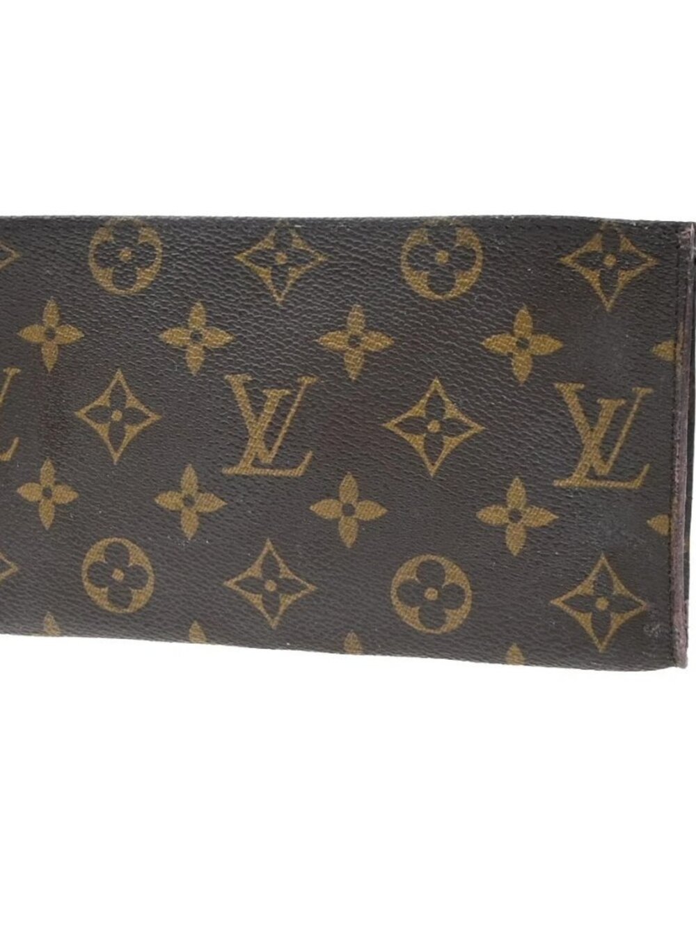 LOUIS VUITTON Logo Bucket GM Pouch Bag Monogram Leather Brown GHW USA 05KC932